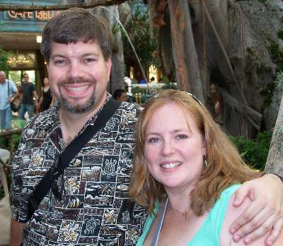 Michael and Debbi in the Bellagio gardens